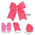 thumbnail image 2 of Motique Accessories Pink Jumbo Hair Bow Clip with Tails for Child Girls, 2 of 4