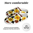 thumbnail image 6 of Lsque Sunflower Cow Pattern Womens Comfort Cotton on Scuff With Memory Foam and Anti-skid Sole Slipper-46/47, 6 of 7