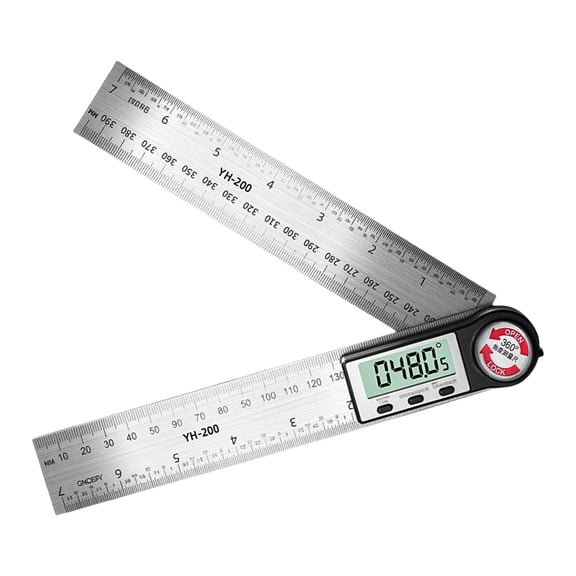 Professional Stainless Steel Angles Gauges 200mm Double Measurement Systems & Response Digital Screen