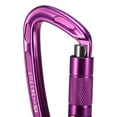 thumbnail image 3 of Mosquetón 24KN Twist Locking Gate Carabiner Heavy Duty Auto Lock Carabiner Al aire libre D-ring Hebilla Escalada Rappelling Canyoning Hamaca Clip de bloqueo 1 1, 3 of 5