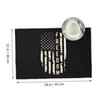 thumbnail image 2 of DouZhe Polyester Placemats Set of 4, Freedom American Flag Pattern Heat Resistant Place Mats for Dining Table, 12" x 18", 2 of 7