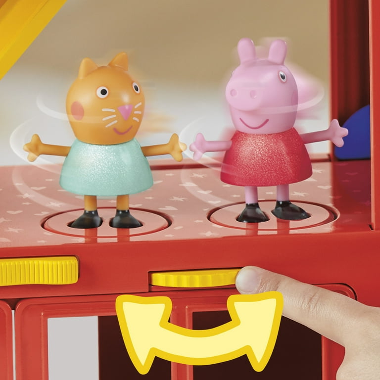 Peppa Pig Toys Peppa's 2-in-1 Party Bus Playset with 3