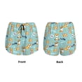 thumbnail image 3 of Balery Cute Dogs Corgi Pantalones cortos deportivos para mujer con forro y dos bolsillos, elásticos, para entrenamiento, gimnasio, yoga-Small, 3 of 7