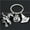 E2020, variant on Fashion Alloy Keychain with Halloween Pumpkin Wizard Broom Teeth Charms, Trendy Accessory for Women