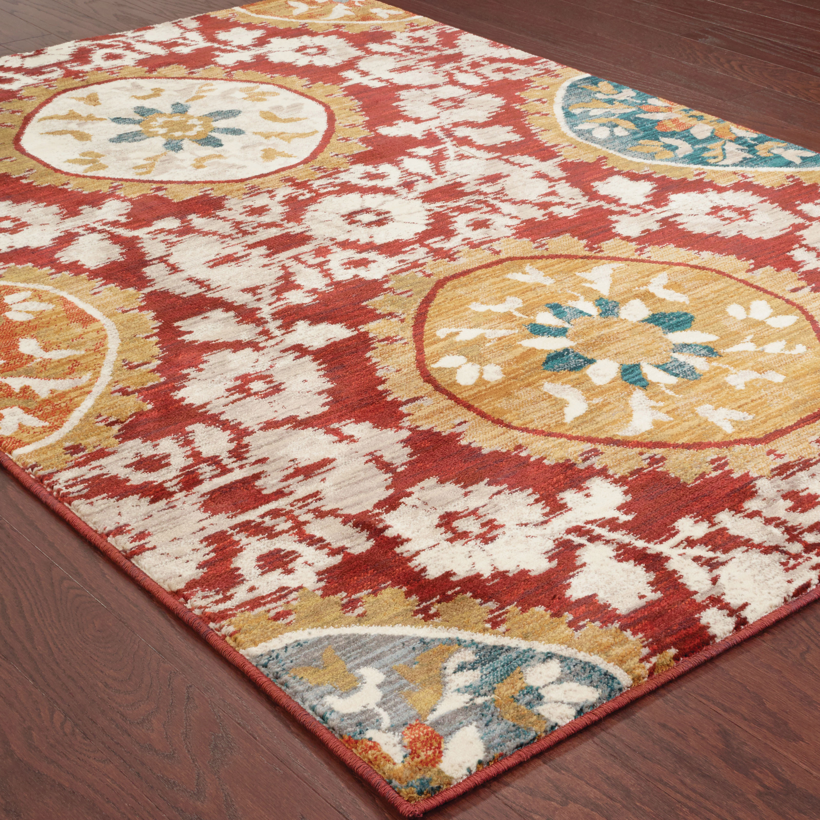 Avalon Home Sadie Oriental Transitional Area Rug, Off-White