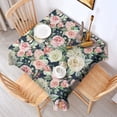 thumbnail image 2 of Pioneer Flower Floral Print Pattern Square Tablecloth,Waterproof Square Table Cover,Wipeable Spillproof Washable Table Cover for Home Kitchen Party Decor 42"X42"(107x107cm), 2 of 6