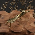 thumbnail image 5 of 1pc Brass Mantis Small Ornaments, Tea Pets Solid Copper Insects Antique Copper Micro Sculptures Copper Art Small Ornaments, 5 of 5