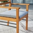 thumbnail image 3 of Light Wood Dining Chair with Metal Supports, 3 of 7