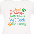 thumbnail image 4 of Inktastic Vet Tech Veterinary Technician Like Mommy Boys or Girls Long Sleeve Baby Bodysuit, 4 of 5
