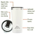 thumbnail image 2 of Ozark Trail 22 oz Vacuum Insulated Stainless Steel Tumbler, White, 2 of 11