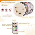 thumbnail image 5 of Yayeee Flameless Candles with Remote Flickering Battery Operated Multi Color Changing, Flowers and Leaves, 5 of 7