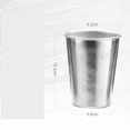 thumbnail image 1 of Taza de agua de titanio puro de una sola capa de aspecto alto de 380ML, taza de cerveza al aire libre, taza de salud anticaída portátil for el hogar y la Oficina, 1 of 2