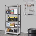 thumbnail image 7 of Tcbosik Heavy Duty Storage Shelf, 5 Tiers Metal Shelving Unit for Garage Workshop, Silver, 7 of 7