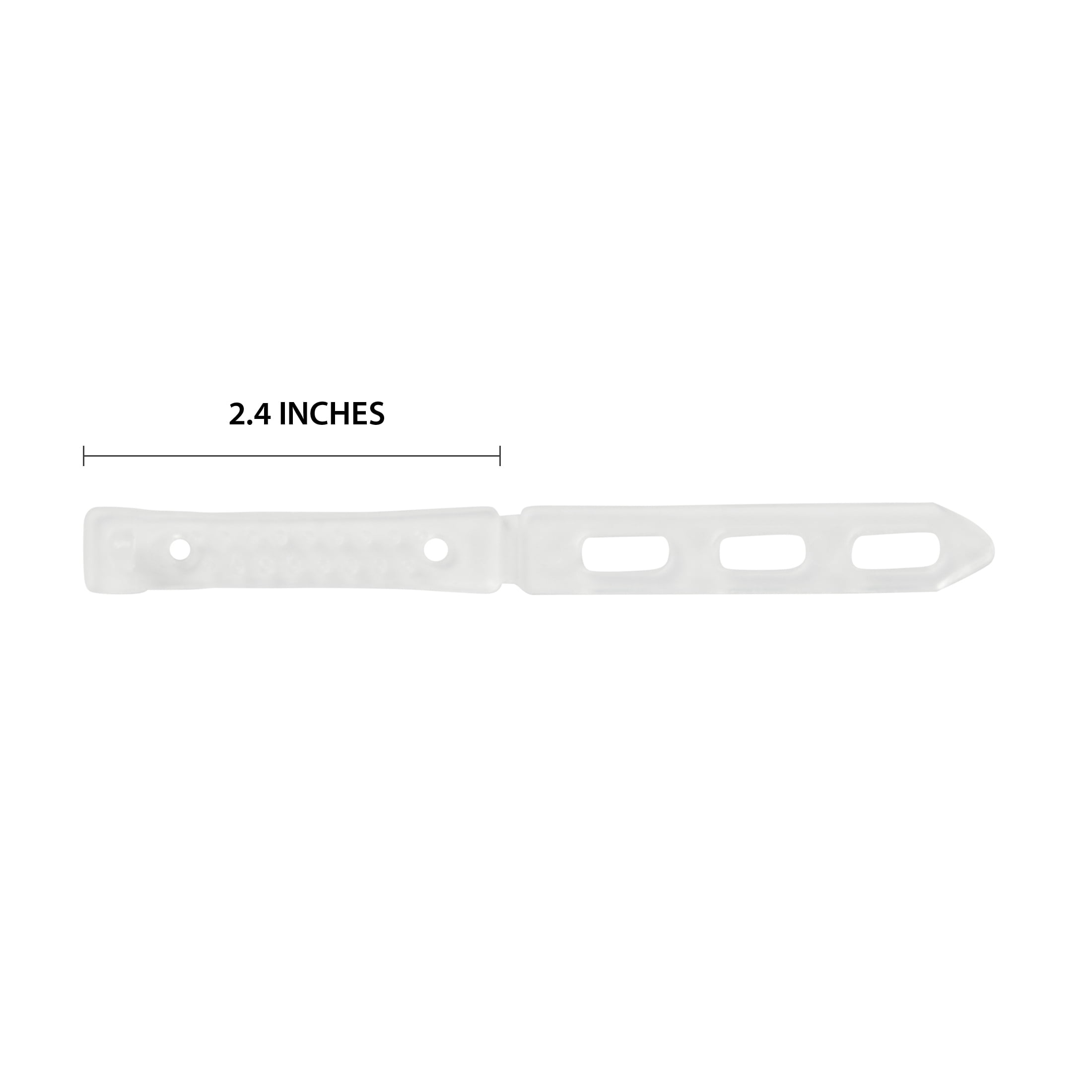 (2 pack) Offray Hair Accessories 2 1/2 Inch White Hair Barrettes (10-Pack)