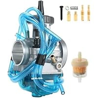 PWK Carburetor 28 30 32 34 35 36 38 40mm Racing Carb Universal 2T 4T Engine Dirt Bike Motocross Motorcycle Scooter ATV Quad (PWK-Blue, 30MM)