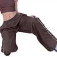 thumbnail image 4 of Pantalones de Paracaídas para Mujer, Pantalones Holgados de Pierna , Pantalones Deportivos con Cintura Elástica Y2K, Pantalones Deportivos, Ropa de Calle Color Café XL, 4 of 10