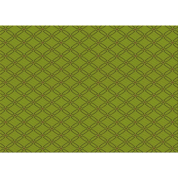 Ahgly Company Indoor Rectangle Patterned Pistachio Green Area Rugs, 7' x 9'