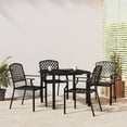 thumbnail image 3 of vidaXL 5 Piece Patio Dining Set Anthracite Steel, 3 of 72