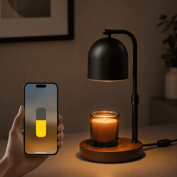 Candle Warmer Lamp, with Wifi Connected and Timer Dimmable, Wax Melt Warmer for Jar Candles with 2 Bulbs, Good Gifts for Women Mom