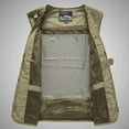 thumbnail image 5 of Feipeng Men's Casual Lightweight Outdoor Fishing Work Safari Travel Photo Cargo Vest Jacket Multi Pockets, 5 of 6