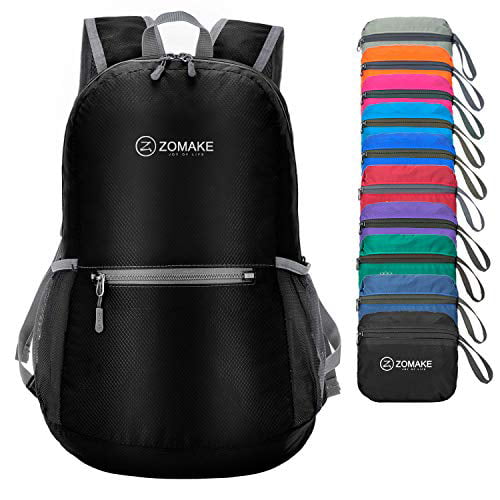 Unisex Small Rucksack ZOMAKE Ultra Lightweight Foldable Backpack Water 