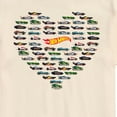 thumbnail image 3 of Hot Wheels - Valentine's Hot Wheels Heart - Men's Short Sleeve Graphic T-Shirt, 3 of 5