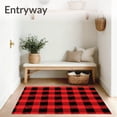 thumbnail image 3 of ODIKA 6'x9' Machine Washable Non-Slip Area Rug, Frontier Prairie Barn Ranch Harvest Autumn High Traffic Rug, Red, 508104, 3 of 7