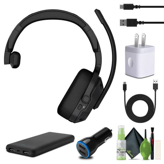 Garmin Dezl Headset 110, Premium Trucking Headset, Active Noise Cancellation, Long Battery Life, 60 Hours Bluetooth Talk Time, Built-in LED Flashlight Bundle
