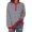 Watermelon Red, variant on CAIXIA Womens Henley Neck Striped Sweatshirts Oversized Long Sleeve Tops Casual Pullover Tee Shirts Workout Fall Fashion