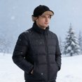thumbnail image 4 of Winter Hat with Ear Flaps - Thickened Polyester Fiber for Cold Weather Protection Windproof Cap for Outdoor Activities Lightweight, Black, JKODE, 4 of 9