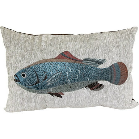 Better Homes and Gardens Oblong Fish Decorative Pillow, Multi-Color
