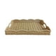 thumbnail image 3 of Bandeja para servir de imitación de ratán, cesta para servir, bandeja decorativa multiusos tejida a mano para la mesa de café como centro de mesa para Albaricoque, 3 of 9