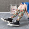 thumbnail image 5 of Pofeuu Rose Flowers Print Stockings, Adult Running Hiking Socks for Youth and Adult, 5 of 6
