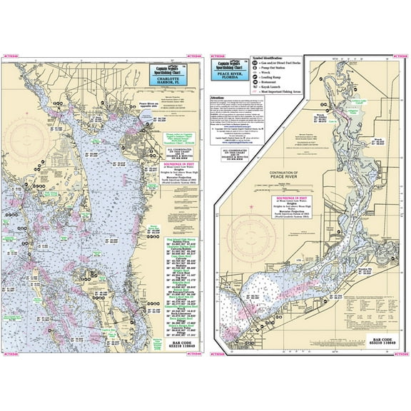 Captain Segull's Charlotte Harbor and Peace River, Waterproof, 24x32
