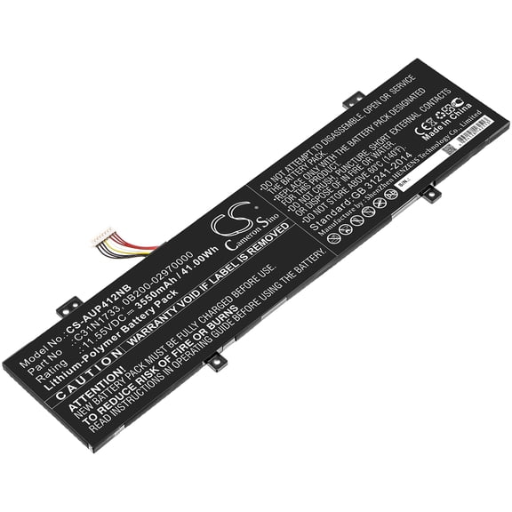 Szdcoo 0B200-02970000, C31N1733, 3550mAh Battery Replacement for Asus