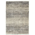 thumbnail image 1 of Erbanica 3'3" x 5' Moderne Beige Gris Striped Tapis, 1 of 5