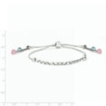 thumbnail image 2 of Sterling Silver Swarovski Crystal Briolette Adjustable Bracelet (Weight: 9.5 Grams, Length: Inches), 2 of 2