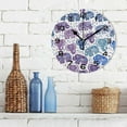 thumbnail image 3 of GZHJMY Elephant Tribal Wall Clock, Silent Non Ticking Battery Operated Creative Decorative Round Clock for Kitchen, Living Room, Bathroom, Home School Office Decor, 10 Inch, 3 of 6