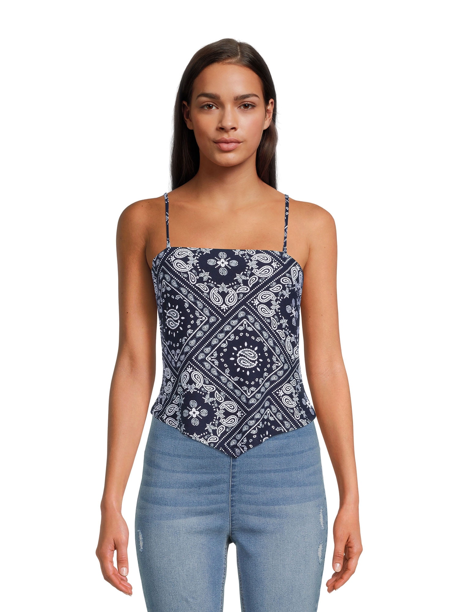 No Boundaries Juniors Bandana Tube Top, Sizes XS3XL