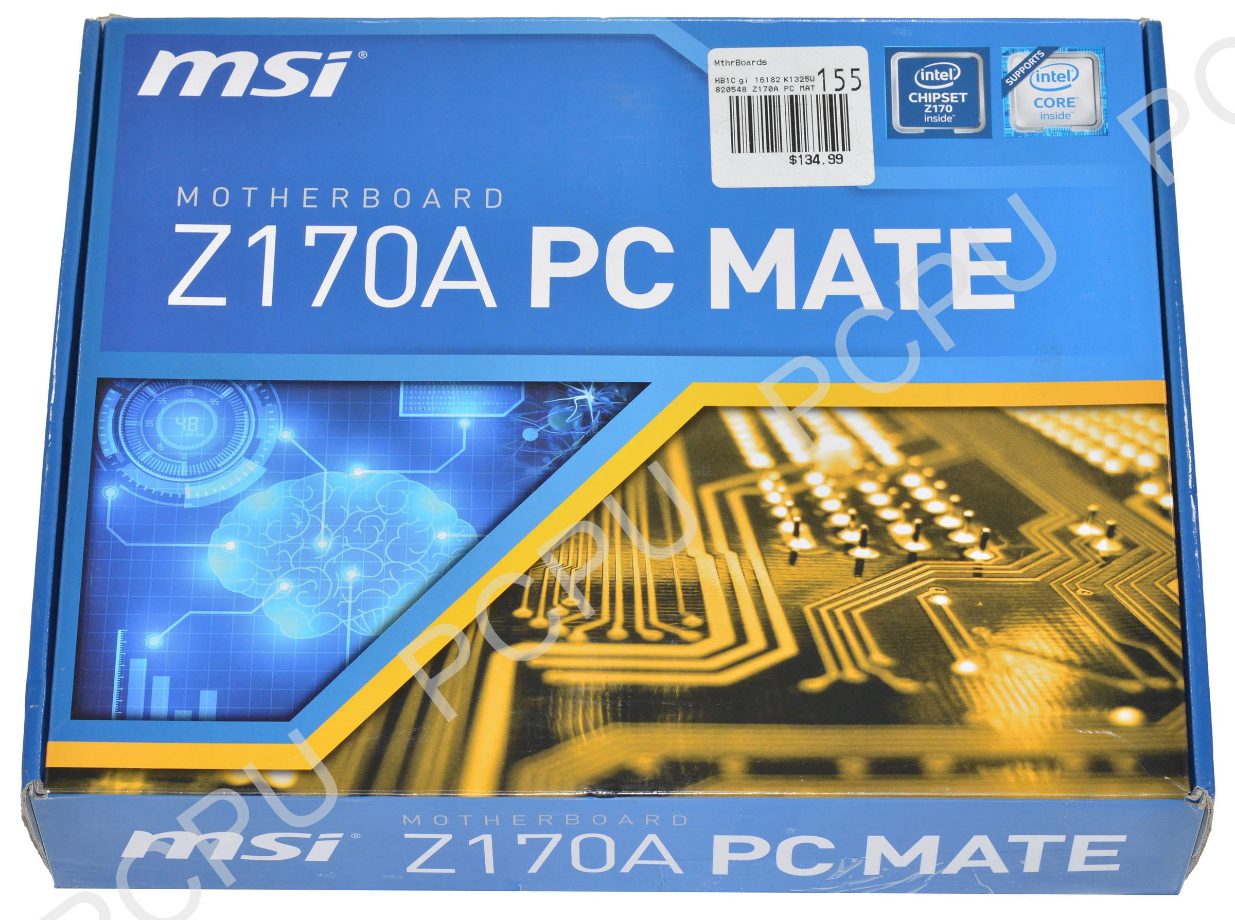 Z170a Pc Mate Desktop Motherboard Walmart Com