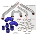thumbnail image 4 of AJP Distributors Bolt On Aluminum Turbo Intercooler Piping Kit w/ Clamps + Silicone Couplers Blue Compatible/Replacement For Mitsubishi Mirage 1.5L 4G15 1989 1990 1991 1992 1993 1994 1995 1996 1997, 4 of 5