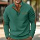 thumbnail image 2 of Spring And Autumn Men's Standing Collar Sweatshirt Is Outdoor Casual Sweaters Tops 2XL, 2 of 9