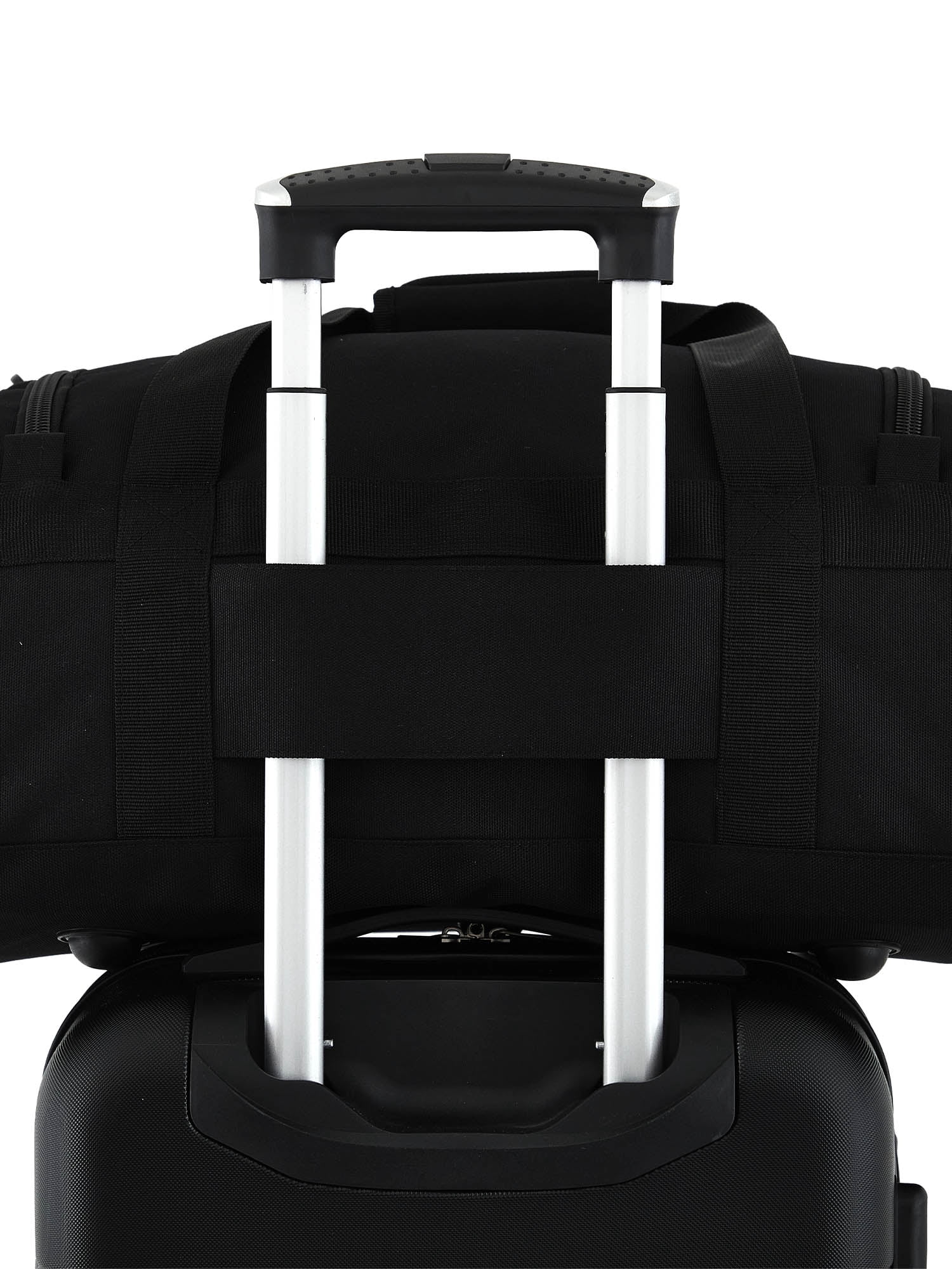Protégé Everyday Journey 22 Inch Black Duffel Bag with Trolley Sleeve
