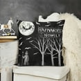 thumbnail image 2 of YINGXI Halloween Decor Black and White Pumpkin Skull Halloween Decorations Fall Pillows Decorative 22x22in, 2 of 5
