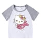 thumbnail image 5 of Traje deportivo informal de Hello Kitty, novedad de verano, pantalones calientes de dibujos animados para niñas, traje superior cómodo de algodón de dos piezas de manga corta para bebé, 5 of 5