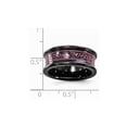 thumbnail image 5 of Edward Mirell Black Titanium Concave Anodized Pink 8mm Band Size: 9; for Adults and Teens; for Women and Men, 5 of 5