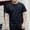 (Casual 70)Black, variant on Men's Short Sleeved T-Shirts Round Neck T-Shirt Summer Casual Solid Color Thin Cotton Top Shirt Plus Size