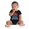 thumbnail image 6 of Cool Ready To Crush Monster Truck Bodysuit Jumper Boys Infant Baby Brisco Brands 12M, 6 of 7