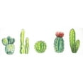 thumbnail image 3 of Atelier B Art Studio 14x7 Black Modern Framed Museum Art Print Titled - Tiny Cactus Set, 3 of 5
