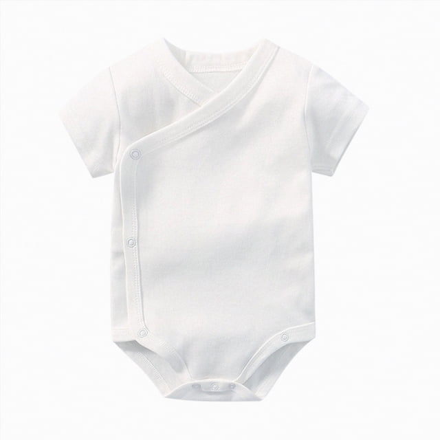 Gubotare Baby Clothes Boy Summer Newborn Baby Clothes Cool Infant Stuff Toddler Short Sleeve Jumpsuit 0 3 6 9 12 18 24 Months (White,3-6 Months)